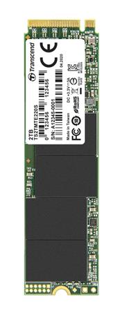 TRANSCEND MTE220S 2TB SSD disk M.2 2280, PCIe Gen3 x4 NVMe 1.3 (3D TLC), 3500MB/s R, 2700MB/s W TS2TMTE220S