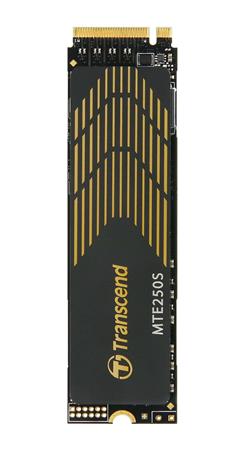 TRANSCEND MTE250S 1TB SSD disk M.2 2280 with Heatsink, PCIe Gen4 x4 NVMe 1.4 (3D TLC), 7200MB/s R, 6200MB/s TS1TMTE250S