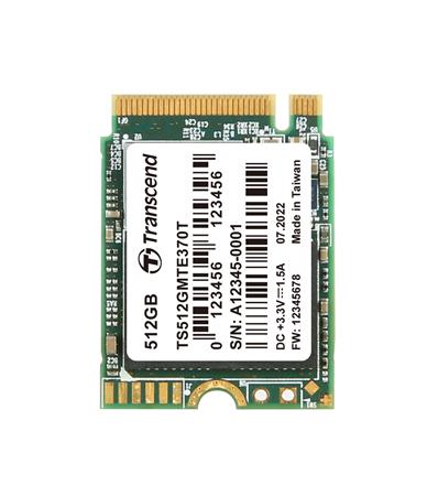 TRANSCEND MTE370T 512GB SSD disk M.2 2230, PCIe Gen3 x4 NVMe 1.3 (3D TLC), 2000MB/s R, 1100MB/s W TS512GMTE370T