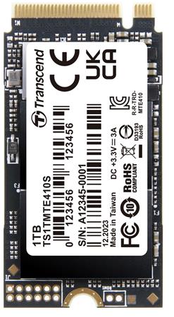 Transcend MTE410S 1TB SSD disk M.2 2242, NVMe PCIe Gen4 x4 5000MB/s R 3500MB/s W TS1TMTE410S
