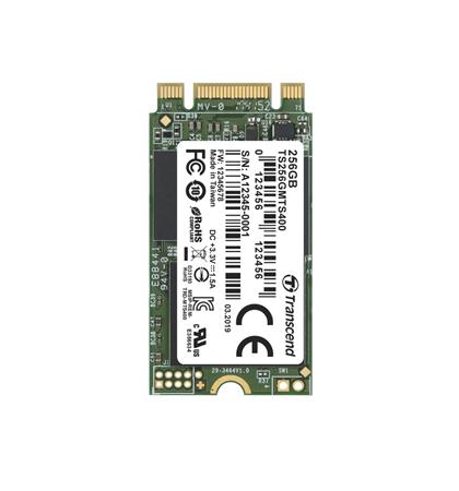 TRANSCEND MTS400 256GB SSD disk M.2 2242, SATA III 6Gb/s (MLC), 530MB/s R, 470MB/s W TS256GMTS400