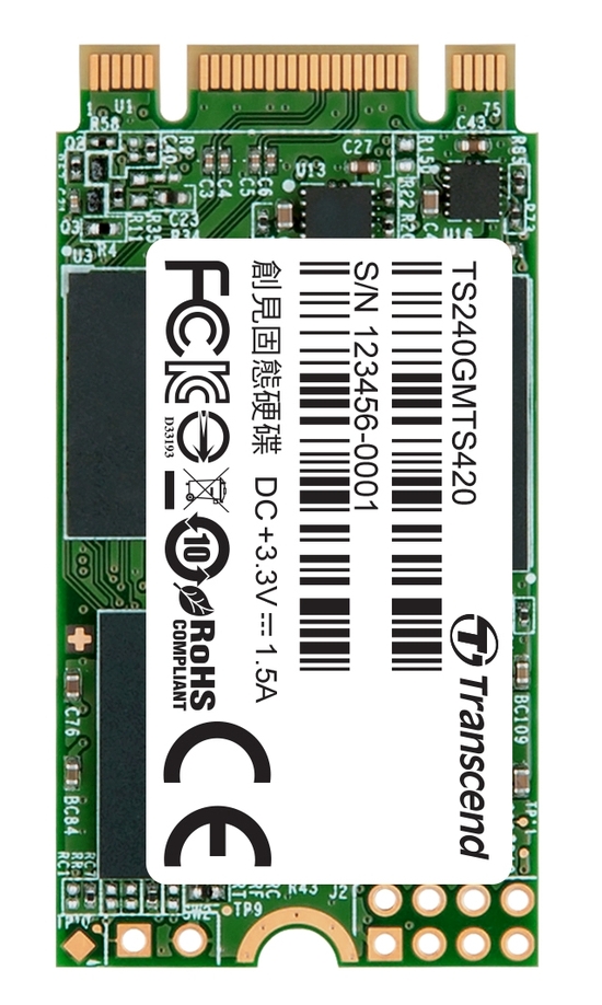 TRANSCEND MTS420 240GB SSD disk M.2, SATA III (3D TLC) TS240GMTS420S