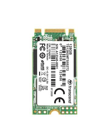 TRANSCEND MTS552T2 128GB Industrial 3K P/E SSD disk M.2, 2242 SATA III 6Gb/s (3D TLC), 560MB/s R, 410MB/s TS128GMTS552T2