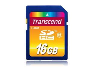 Transcend - Pamě?ová karta flash - 16 GB - Class 10 - SDHC TS16GSDHC10