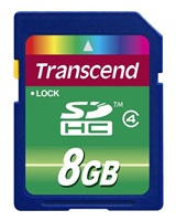Transcend - Pamě?ová karta flash - 8 GB - Třída 4 - SDHC TS8GSDHC4