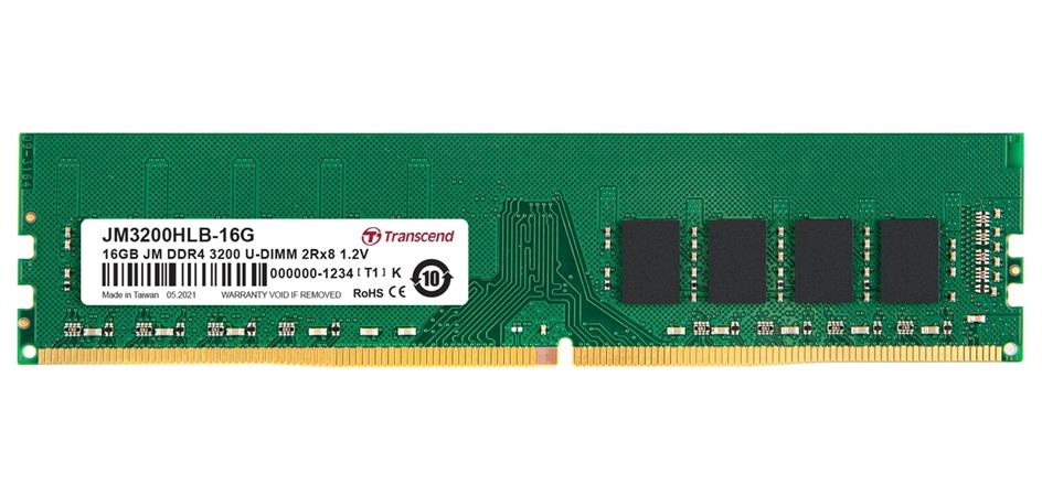 Transcend paměť 16GB DDR4 3200 U-DIMM (JetRam) 2Rx8 CL22 JM3200HLB-16G