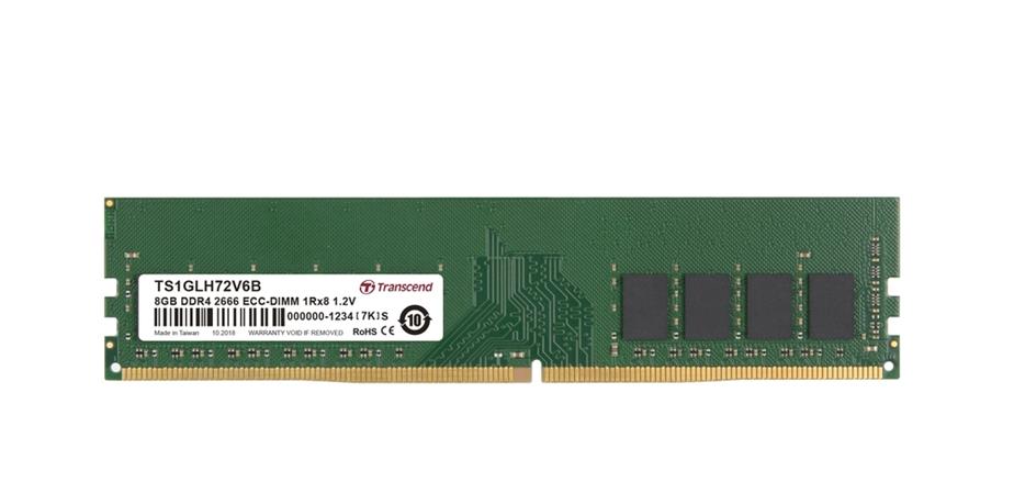 Transcend paměť 8GB DDR4 3200 ECC-DIMM 1Rx8 1Gx8 CL22 1.2V SEC-1z TS1GLH72V2B2