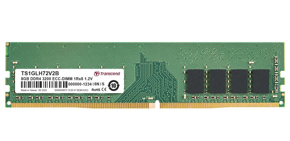 Transcend paměť 8GB DDR4 3200 ECC-DIMM 1Rx8 CL22 TS1GLH72V2B