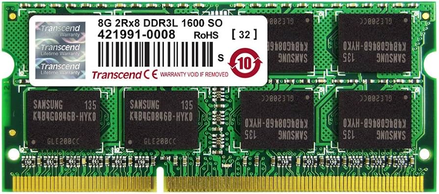 Transcend paměť SODIMM DDR3L 8GB 1600MHz 1Rx8 Rx8 for iMAC Late 2013 TS8GJMA384H