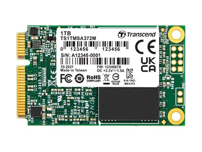 TRANSCEND, SSD/372 1TB mSATA SSD SATA3 MLC WD-15 TS1TMSA372M