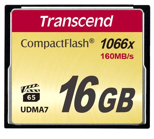 Transcend Ultimate - Pamě?ová karta flash - 16 GB - 1000x - CompactFlash TS16GCF1000