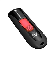 TRANSCEND USB Flash Disk JetFlash®590K, 64GB, USB 2.0, Black (R/W 16/6 MB/s) TS64GJF590K