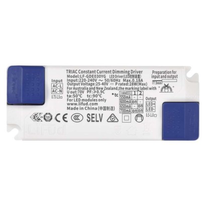 Triakový stmievateľný ovládač pre LED svietidlo 700mA 28W 8592920114346