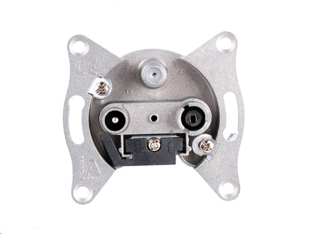 TRIAX účastnická zásuvka TOU 01S koncová TV+R+SAT 2 dB