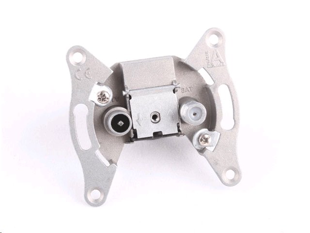 TRIAX účastnická zásuvka TOU 01S koncová TV+R+SAT 2 dB