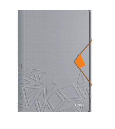 Tříchlopňové desky Leitz UrbanChic PP, A4, tmavě šedá 46490088