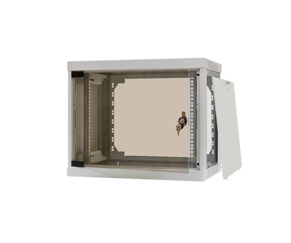 TRITON 19" jednodielny nástenny rozvádzač LBA 12U/500mm light, odnímatelné boční kryty RAL7035 LUA-12-AS5-CAY-A1