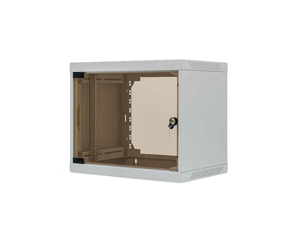 TRITON 19" jednodielny nástenny rozvádzač LBA 15U/400mm light RAL7035 LBA-15-AS4-CAY-A1