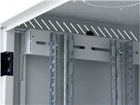 TRITON 19" jednodílný rozvaděč 12U/400mm, odnímatelné boční kryty, černý RUA-12-AS4-BAX-A1