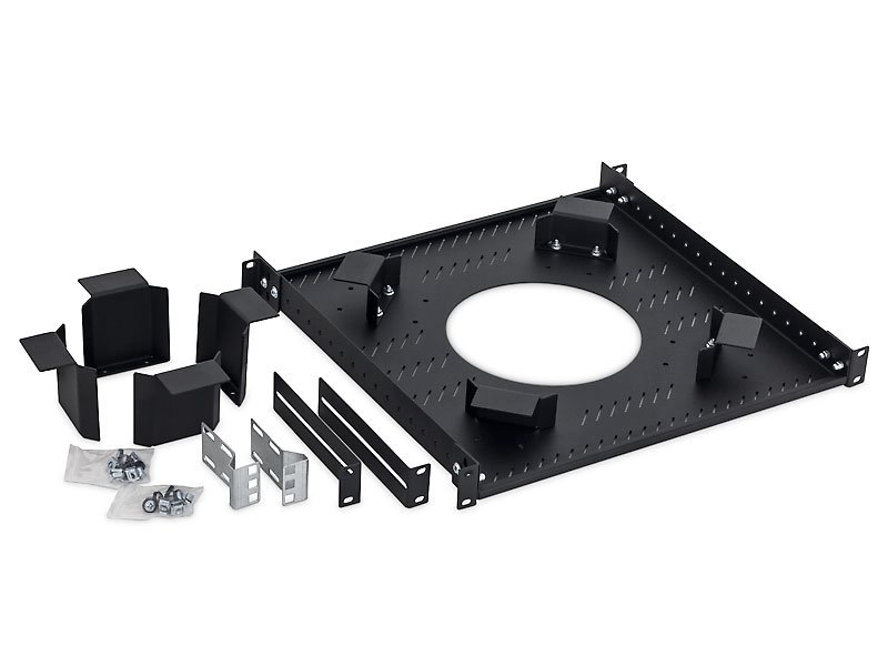 Triton 19" polička pro kabelovou rezervu 1U RAL9005 RAB-VP-R01-A1