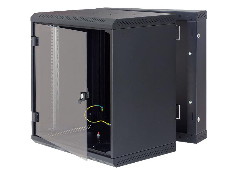 Triton 19" rozvaděč dvoudílný 12U/500mm vylamovací otvor pro ventilátor, čern RBA-12-AD5-BAX-A6