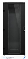 TRITON 19" rozvaděč stojanový RMA 15U 600x1100, 800kg, skleněné dveře, svařovaný, černý RMA-15-A60-BAX-N1