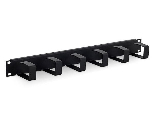 TRITON 19" vyväzovací panel 1U, 6x vyväzovací háčik 70x27mm, RAL9005 RAB-VP-X23-A1