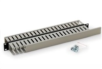 TRITON 19" vyvazovací panel 1U oboustranná plastová lišta, šedá RAC-VP-X03-A1