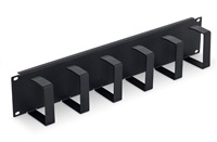 TRITON 19" vyvazovací panel 2U, 6x vyvazovací haček 70x85 mm, šedá RAC-VP-X22-A1