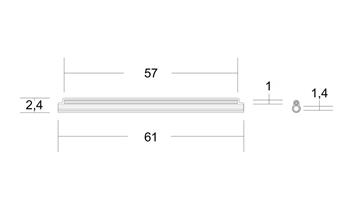 Trubičková Ochrana Optického sváru 61mm průhledná 100ks 35892