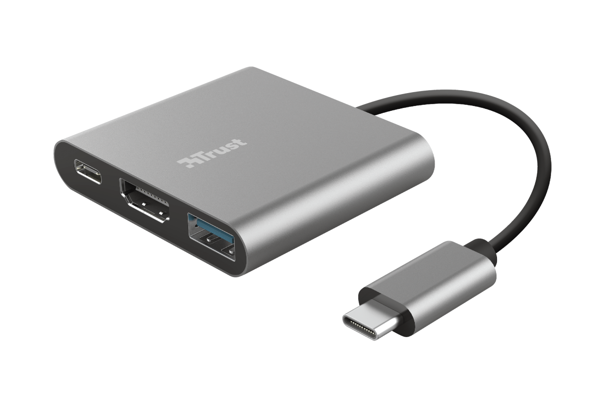 TRUST DALYX 3-IN-1 USB-C ADAPTER 23772
