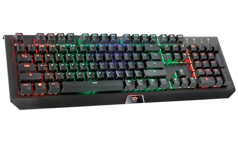 Trust GXT 890 Cada RGB mechanická klávesnice / programovatelná / 5ms / US layout 21808
