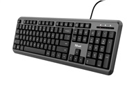 TRUST klávesnice Ody Wired Keyboard, US 24507