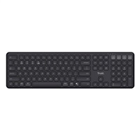 TRUST klávesnice Vaiya, Membránová, Bezdrátová, černá, HU 26008