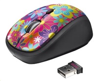 TRUST Myš Yvi Wireless Mouse USB, květiny, bezdrátová 317412