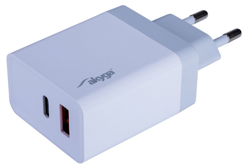 TRX Akyga AK-CH-13 USB nabíječka 220V/ 5-12V/ 36W/ USB-C + USB-A/ PD 3.0/ QC 3.0/ AFC/ FCP/ Apple 2.4A/ PPS TRX-AK-CH-13