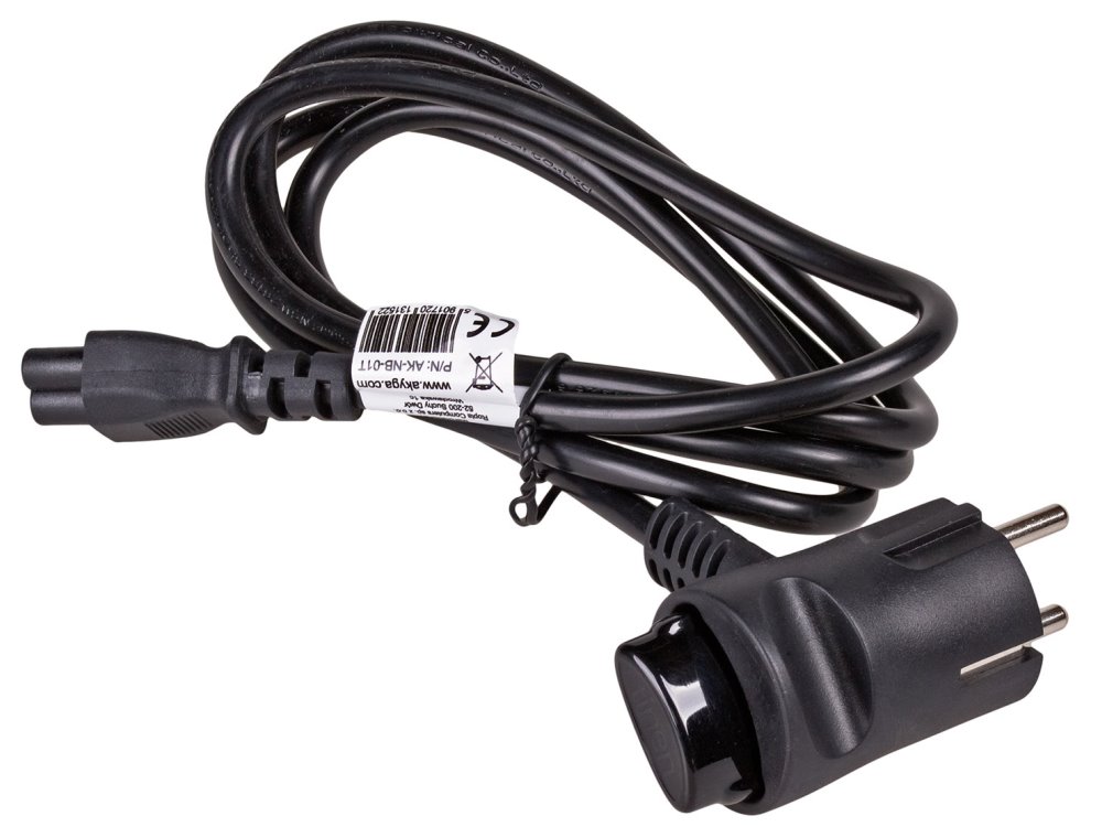 TRX Akyga kabel síťový napájecí/ AK-NB-01T/ 3-pin/ 1.5m/ Tinen TRX-AK-NB-01T