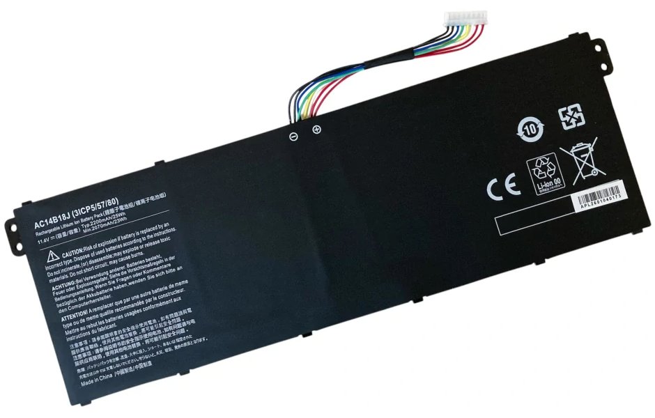 TRX baterie AC14B18J pro notebooky ACER E 11 ES1-131 15 ES1-512 - Li-Ion 11,4V 2200mAh 25Wh/ neoriginální TRX-AC14B18J