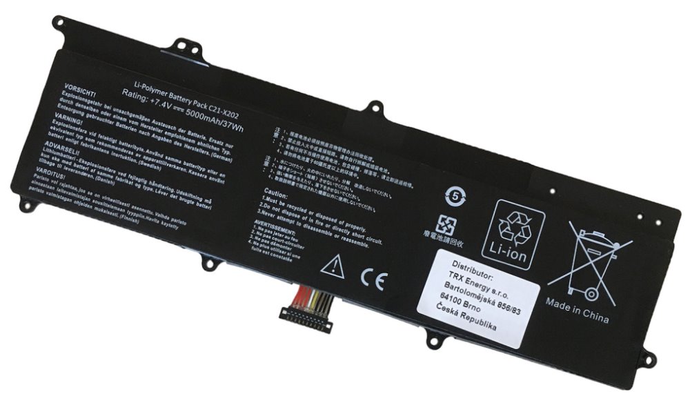 TRX baterie Asus/ 5136mAh/ pro F201/ F201E/ VivoBook Q200/ Q200E/ S200/ S200E/ X202/ X202E/ F202E/ neorigin TRX-C21-X202