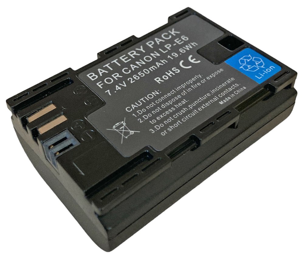 TRX baterie Canon/ 2200 mAh/ pro EOS 5D Mark II/ Mark III/ EOS 6D/ EOS 6Da/ 60D/ 7D/ 70D/ neoriginální TRX-LP-E6 H
