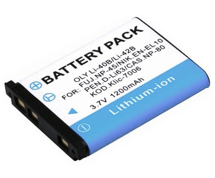 TRX baterie CASIO/ 1200 mAh/ Casio NP80, Exilim EX-Z35BK,Z35PE,Z35SR,Z550/ neoriginální TRX-LI-40B