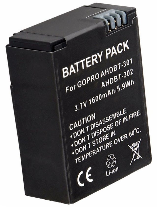 TRX baterie GoPro/ 1600 mAh/ pro Hero3/ Hero3+/ neoriginální TRX-AHDBT-301