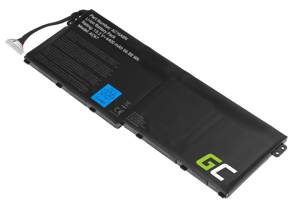 TRX baterie Green Cell/ AC42/ 15.2V/ 4400 mAh/ Li-Pol/ AC16A8N KT.0040G.009 pro Acer Aspire V15 Nitro VN7-593 TRX-GCAC42