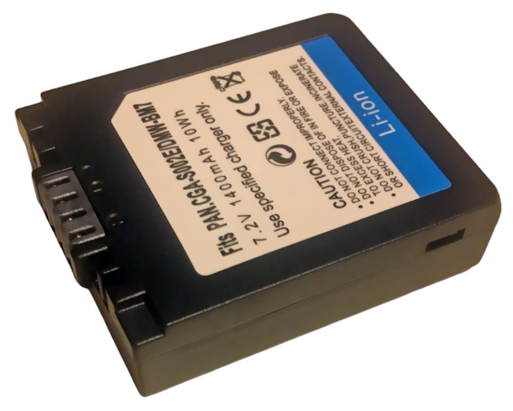 TRX baterie Panasonic/ 900 mAh/ DMW-BM7/ CGA-S002A/ CGA-S002A/1B/ CGA-S0202E/1B/ neoriginální TRX-CGA-S002