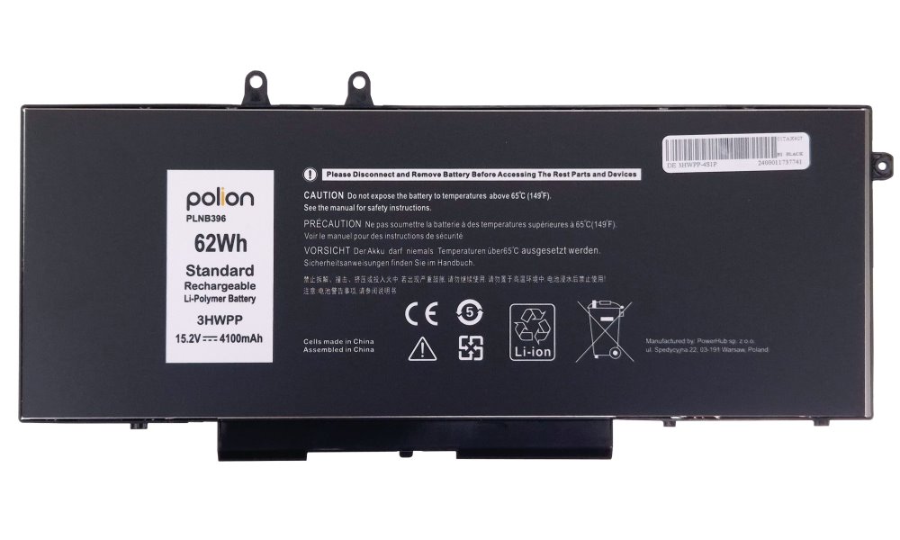 TRX Baterie Polion 3HWPP pro notebooky DELL 451-BCKB 451-BCNS Latitude 5401 5410 Precision 3540 - 4100mAh/ n TRX-PLNB396