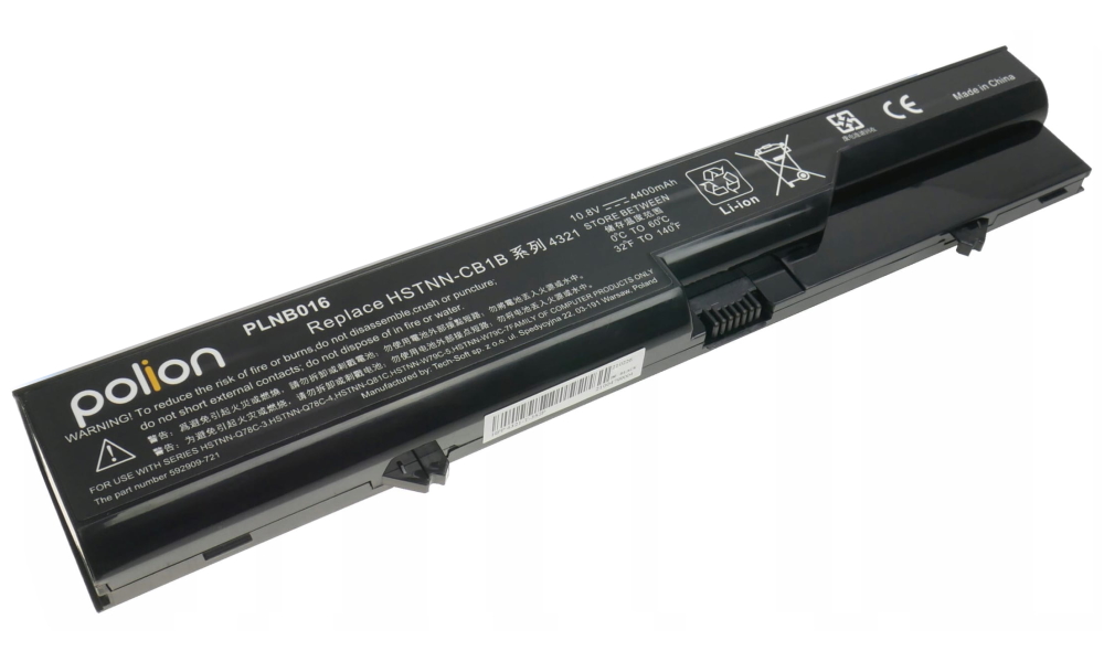 TRX Baterie Polion HSTNN-CB1B pro notebooky HP ProBook 4320 4321 4326 4420 4520 - 4400mAh/ neoriginální TRX-PLNB016