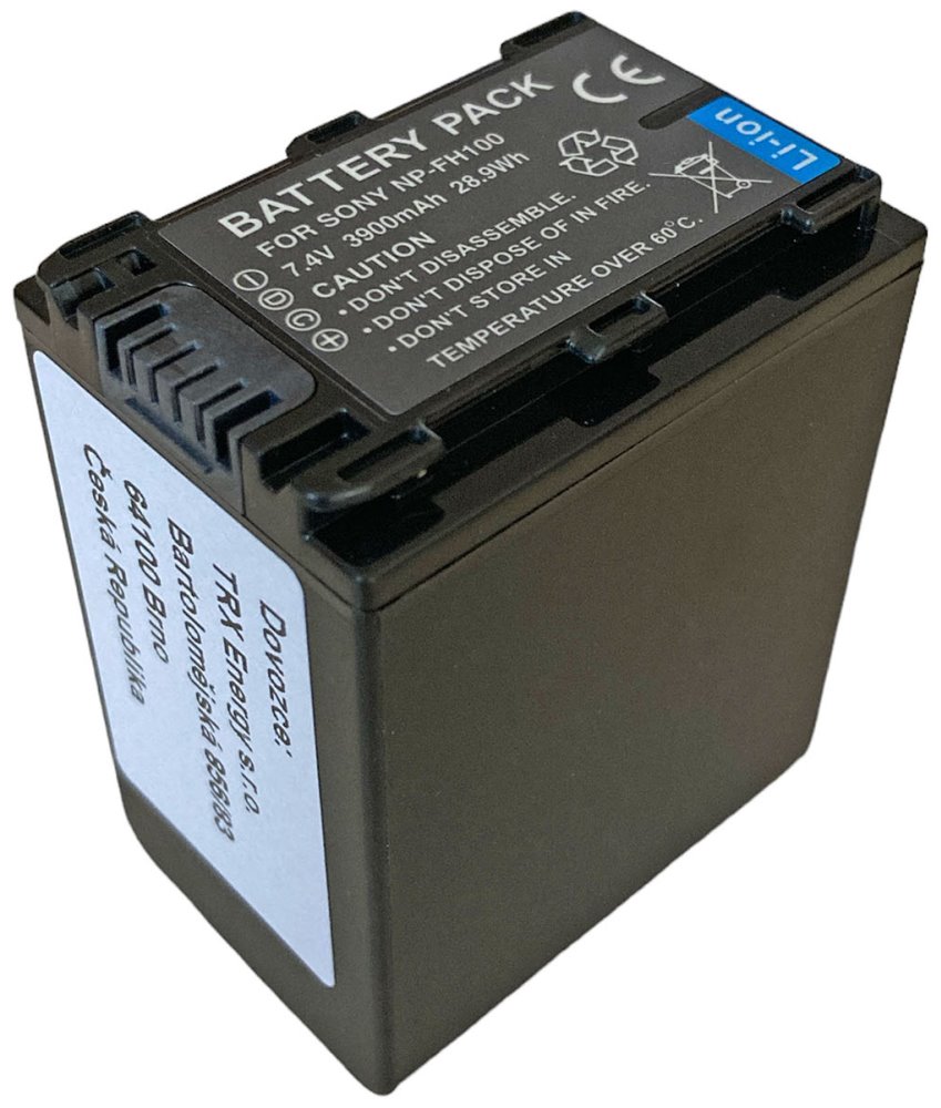 TRX baterie Sony NP-FH100 - Li-Ion 3900mAh - DECODED TRX-NP-FH100