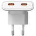 TRX USB Nabíječka USB AK-CH-32 2x USB-C PD 5-20V / max. 3.25A 65W Quick Charge 4+ GaN TRX-AK-CH-32