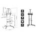 Tv stojan s policemi Fiber Mounts Lutar-2