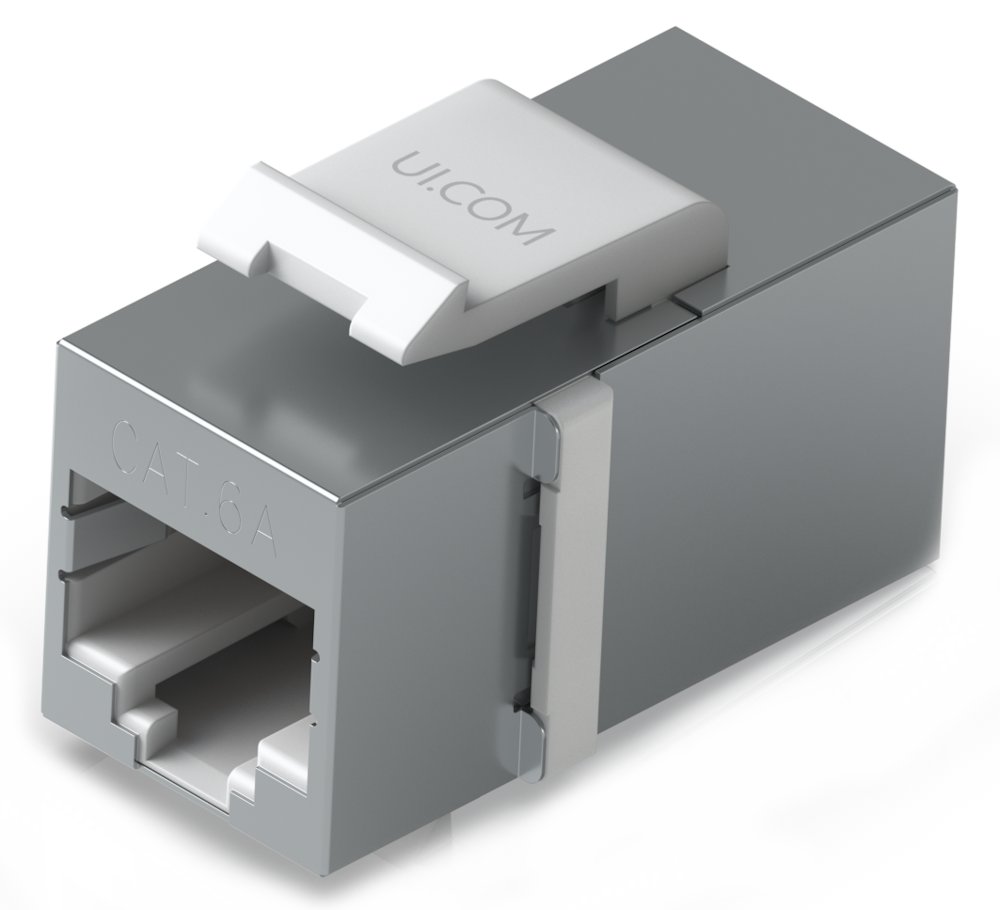 Ubiquiti Cat6A Keystone Coupler, 12-Pack - Keystone spojka Cat6A, sada 12ks UACC-Keystone-Coupler-C6A